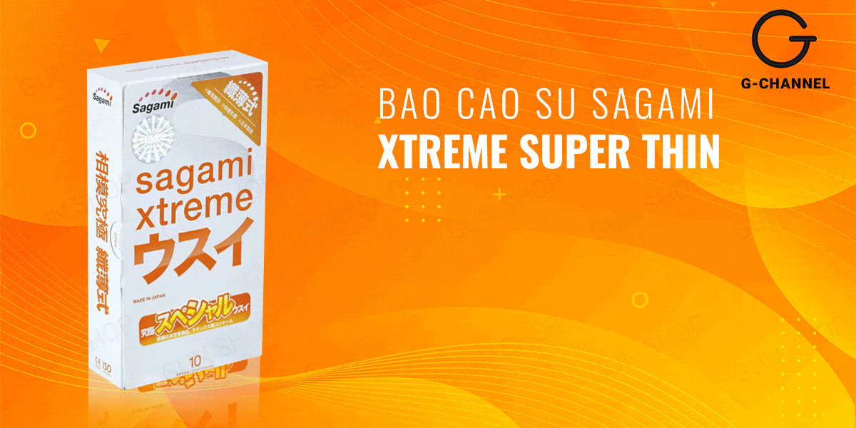  Shop bán Bao cao su Sagami Xtreme Super Thin - Siêu mỏng ôm sát - Hộp 10 cái nhập khẩu