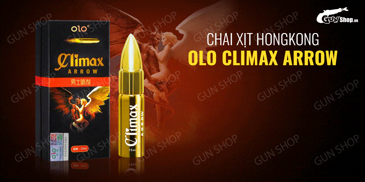  Phân phối Chai xịt HongKong OLO Climax Arrow - Kéo dài thời gian - Chai 15ml chính hãng