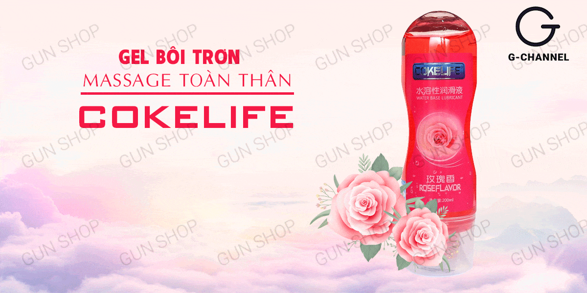  Đánh giá Gel bôi trơn massage hương hoa hồng - Cokelife hồng - Chai 100ml tốt nhất