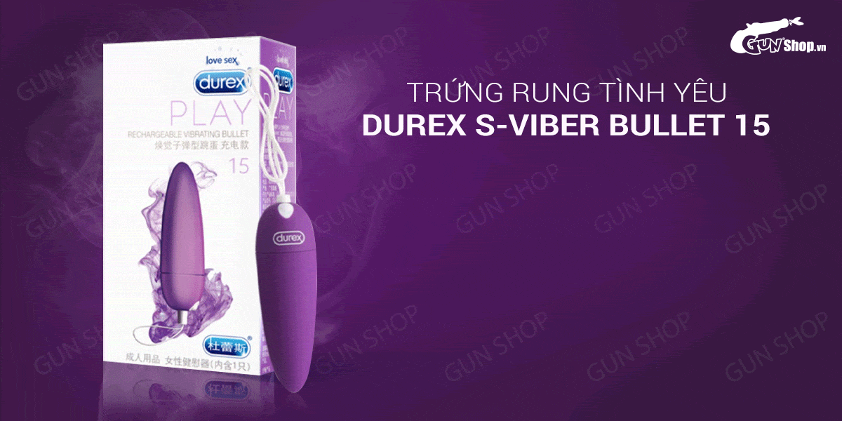  Sỉ Trứng rung tình yêu Durex S-Viber Bullet 15 loại tốt
