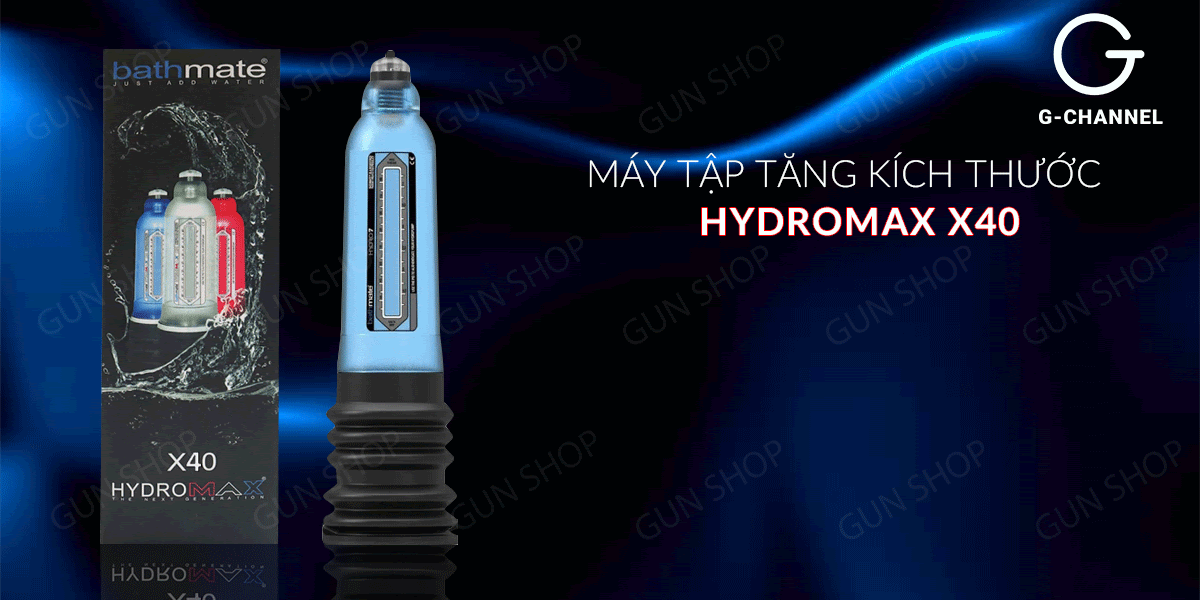  Đánh giá Máy tập tăng kích thước dương vật dùng áp suất nước - Hydromax X40 giá rẻ