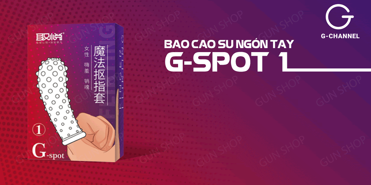  Shop bán Bao cao su ngón tay G-spot 1 - Gai nổi toàn thân - Hộp 1 cái mới nhất
