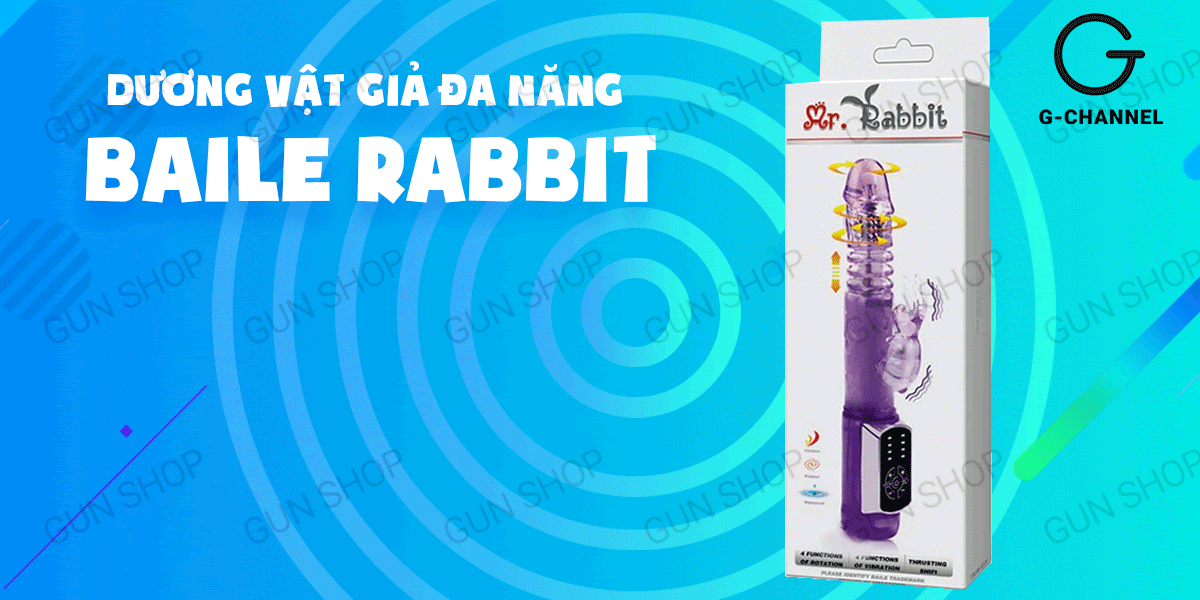  Nhập sỉ Dương vật giả đa năng rung ngoáy 4 chế độ dùng pin - Baile Rabbit tốt nhất
