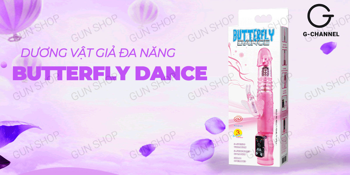  Địa chỉ bán Dương vật giả đa năng rung thụt 3 chế độ dùng pin - Butterfly Dance mới nhất