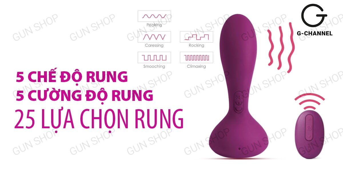  Sỉ Trứng rung điểm G và hậu môn điều khiển tầm xa sạc điện - Svacom Julie tốt nhất