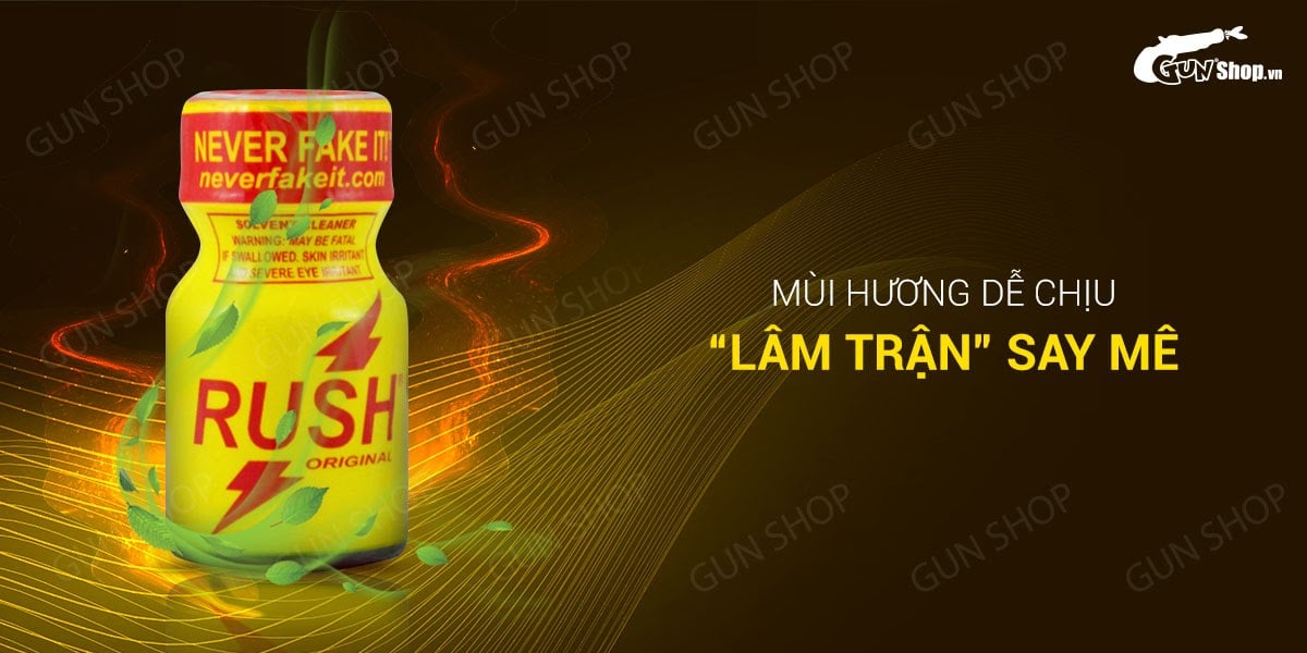  Mua Chai hít tăng khoái cảm Popper Rush Original Yellow - Chai 10ml loại tốt