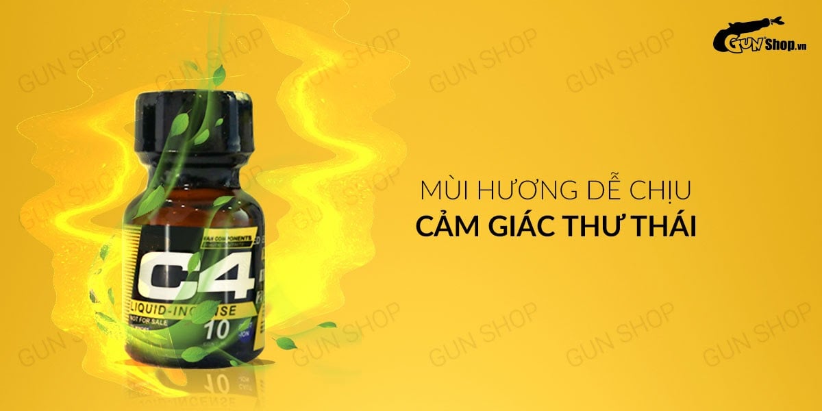  Giá sỉ Chai hít tăng khoái cảm Popper C4 Black Yellow - Chai 10ml mới nhất