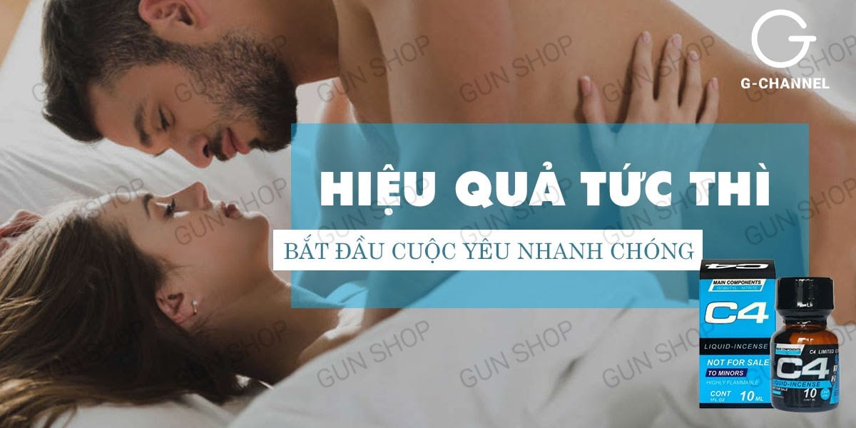  Phân phối Chai hít tăng khoái cảm Popper C4 Blue - Chai 10ml tốt nhất