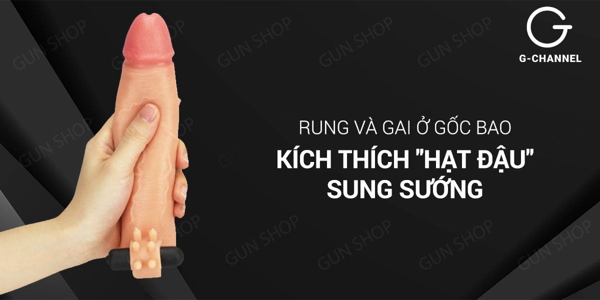  Mua Bao cao su đôn dên tăng kích thước rung tăng 38mm - Lovetoy Nature Extender giá tốt