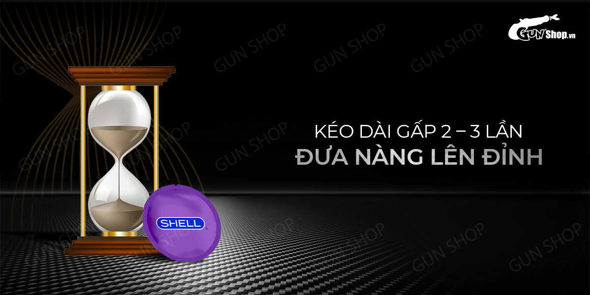 Cung cấp Bao cao su Shell Sensitive Prolong - Siêu mỏng 0.03mm kéo dài thời gian - Hộp 10 cái loại tốt