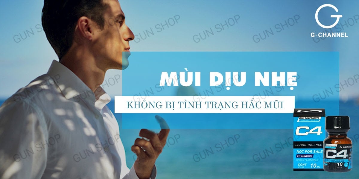  Phân phối Chai hít tăng khoái cảm Popper C4 Blue - Chai 10ml tốt nhất