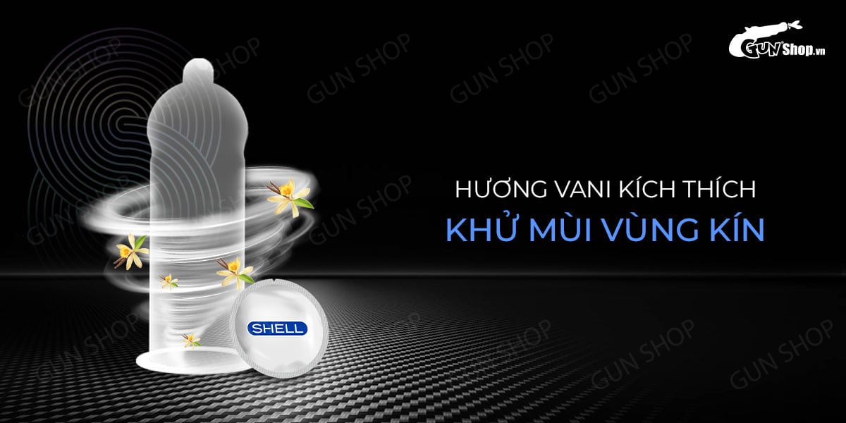  Địa chỉ bán Bao cao su Shell Invisible - Siêu mỏng chống tuột kéo dài thời gian - Hộp 10 cái giá sỉ