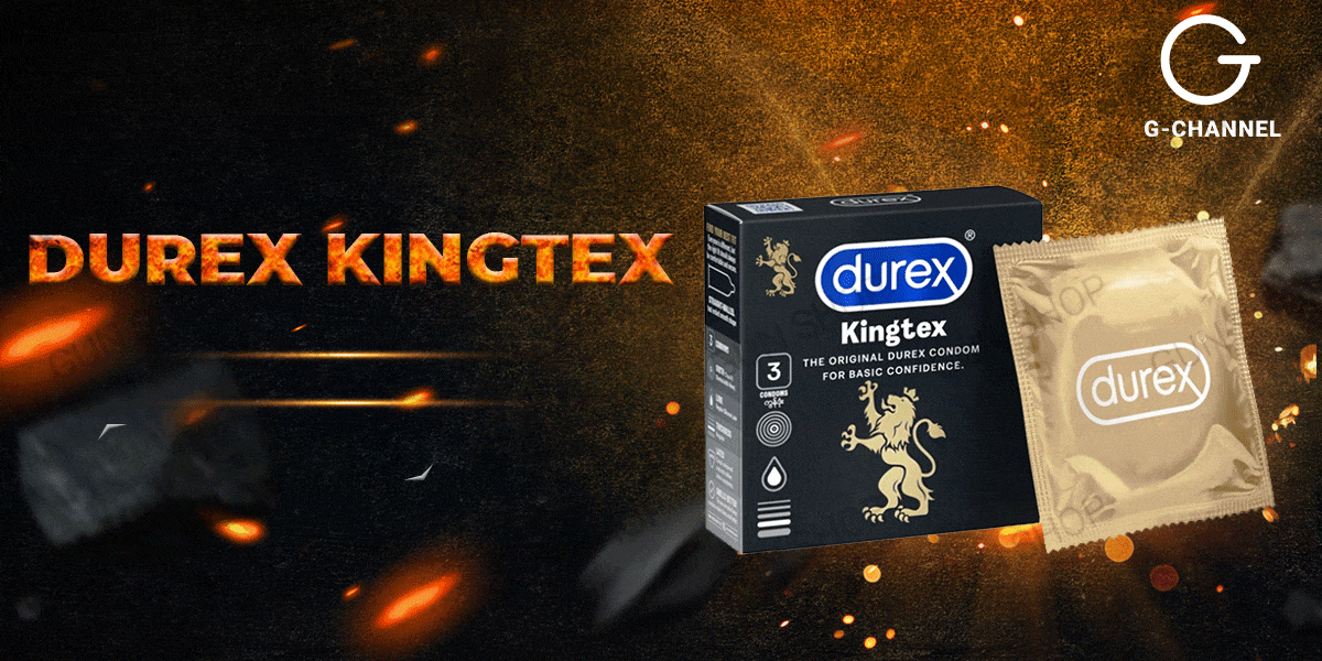  Cửa hàng bán Bộ 2 hộp bao cao su Durex Kingtex - Size nhỏ 49mm ôm sát - Hộp 3 cái cao cấp