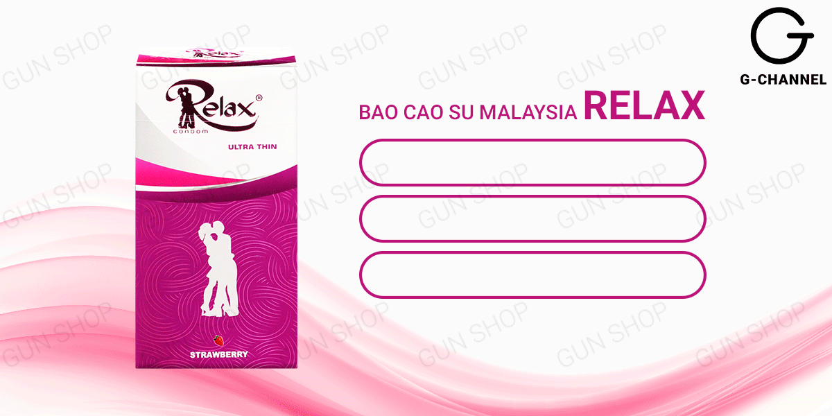  Nhập sỉ Bao cao su Relax - Hương dâu - Hộp 12 cái giá rẻ