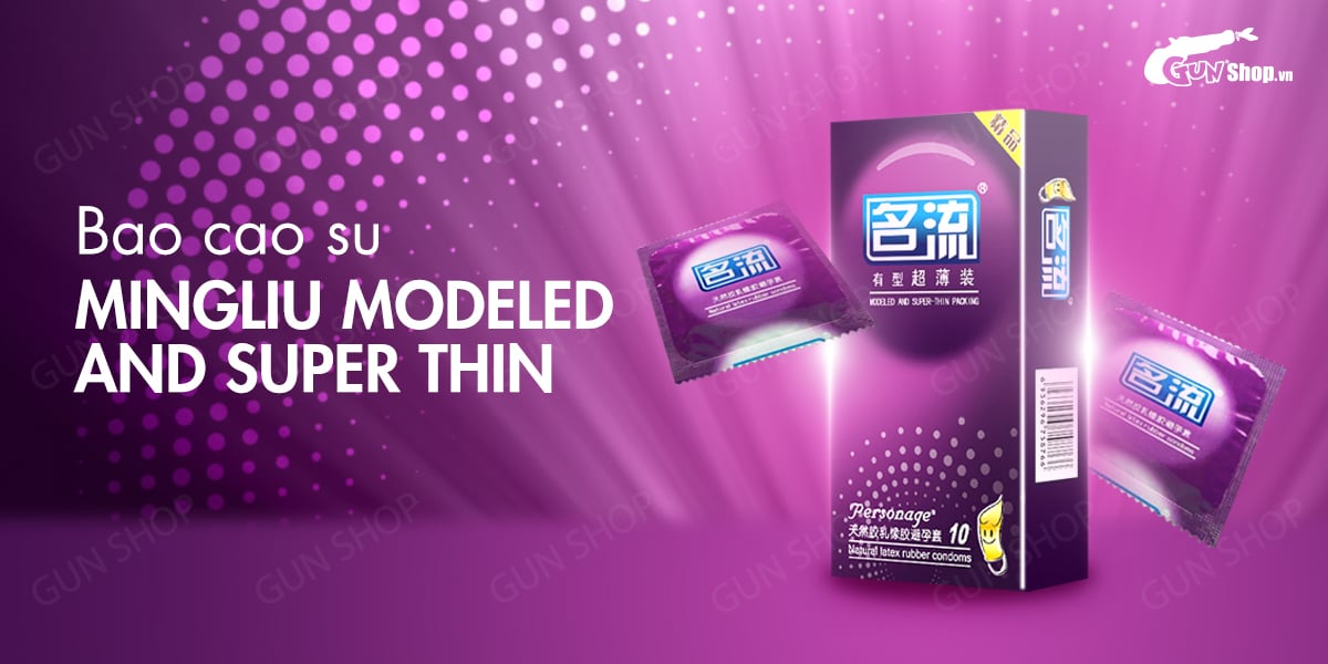 Cung cấp Bao cao su Mingliu Modeled And Super Thin - Siêu mỏng hiện đại - Hộp 10 cái hàng mới về
