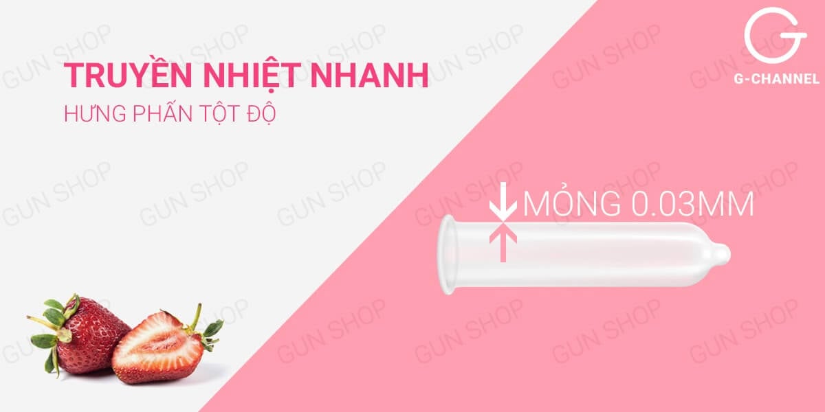  So sánh Bao cao su Nakanishi - Siêu mỏng 0.03mm - Hương dâu - Hộp 4 cái giá rẻ