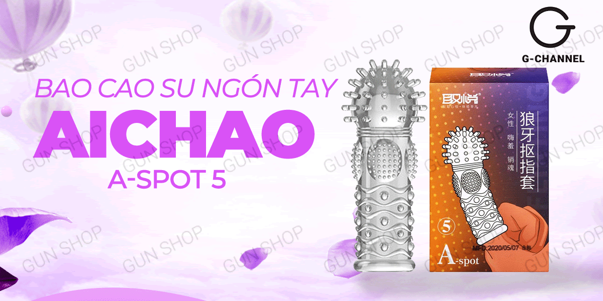  Bảng giá Bao cao su ngón tay Aichao A-spot 5 - Gai nổi lớn - Hộp 1 cái nhập khẩu