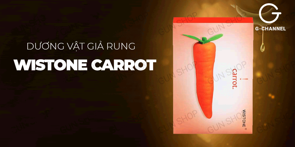  Mua Dương vật giả ngụy trang rung đa chế độ hình quả cà rốt - Wistone Carrot có tốt không?