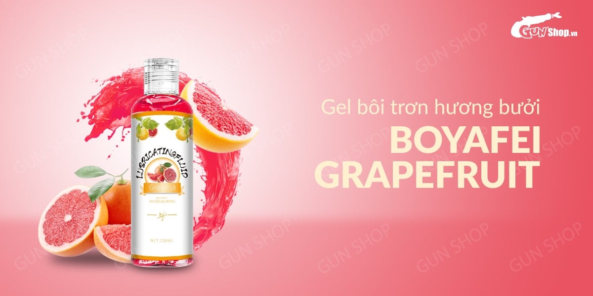  Kho sỉ Gel bôi trơn hương bưởi - Boyafei Grapefruit - Chai 200ml loại tốt