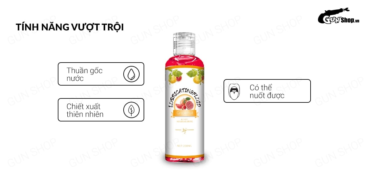  So sánh Gel bôi trơn hương bưởi - Boyafei Grapefruit - Chai 200ml giá tốt