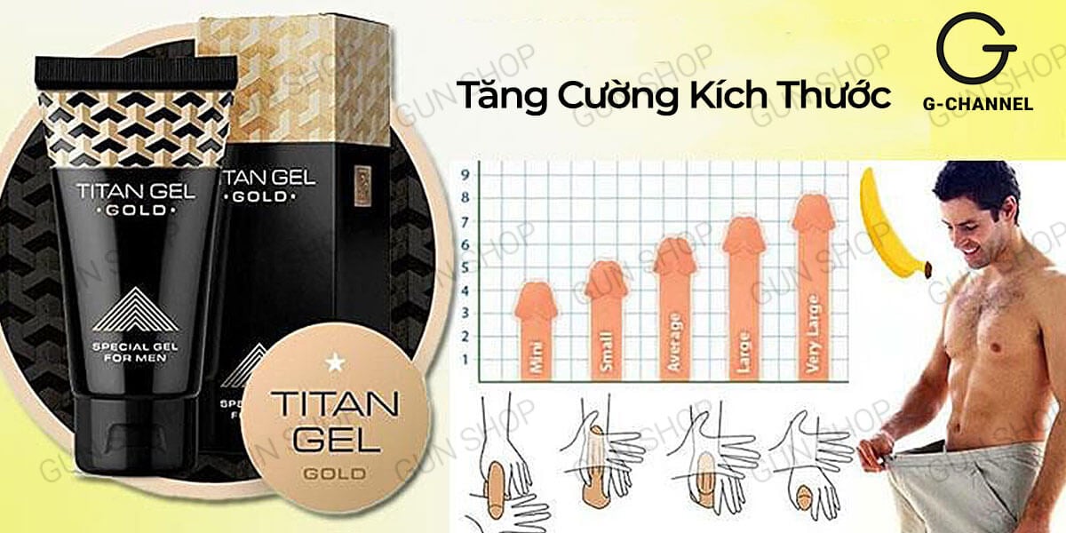  Giá sỉ Gel bôi trơn tăng kích thước cao cấp - Titan Gold - Chai 50ml tốt nhất