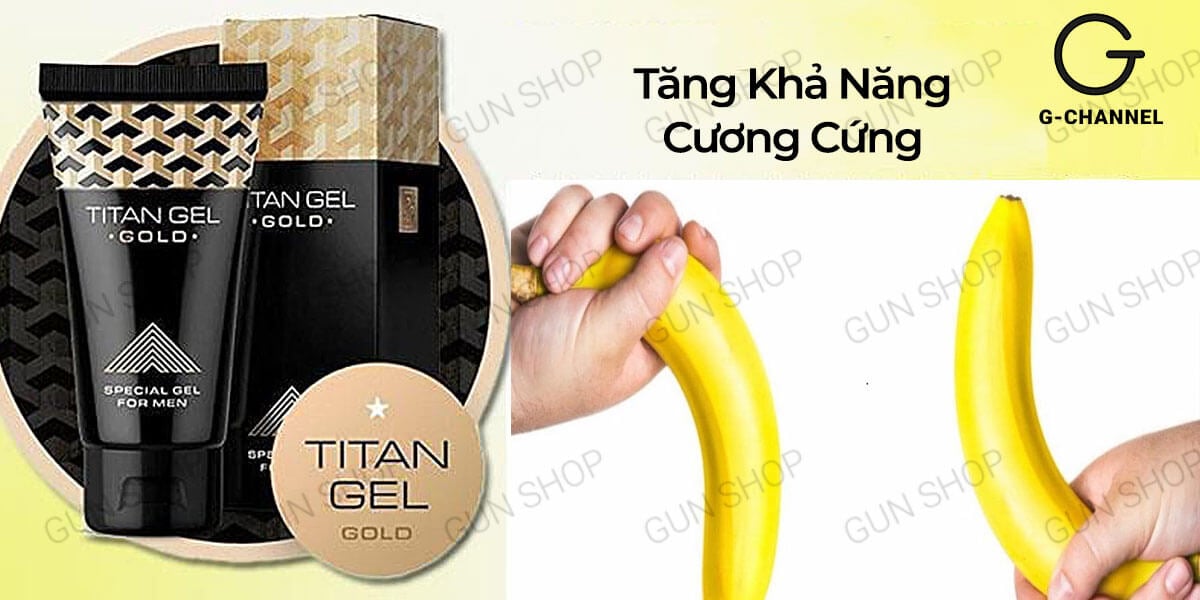  Nơi bán Gel bôi trơn tăng kích thước cao cấp - Titan Gold - Chai 50ml giá sỉ