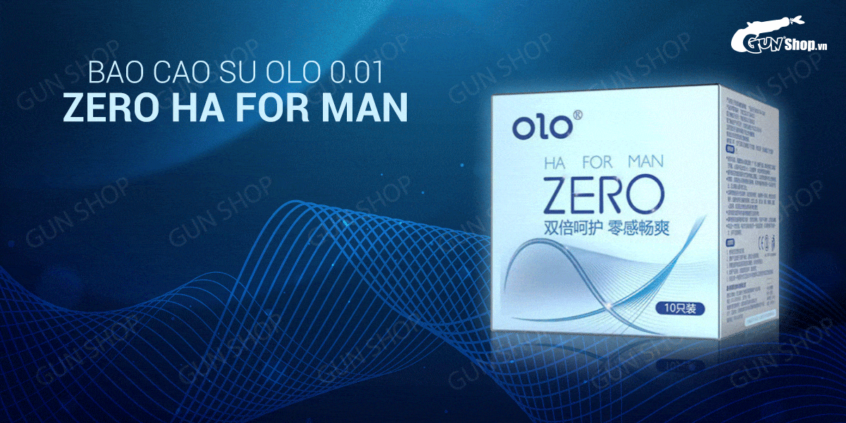  Sỉ Bao cao su OLO 0.01 Zero Ha For Man - Siêu mỏng nhiều gel bôi trơn - Hộp 10 cái tốt nhất