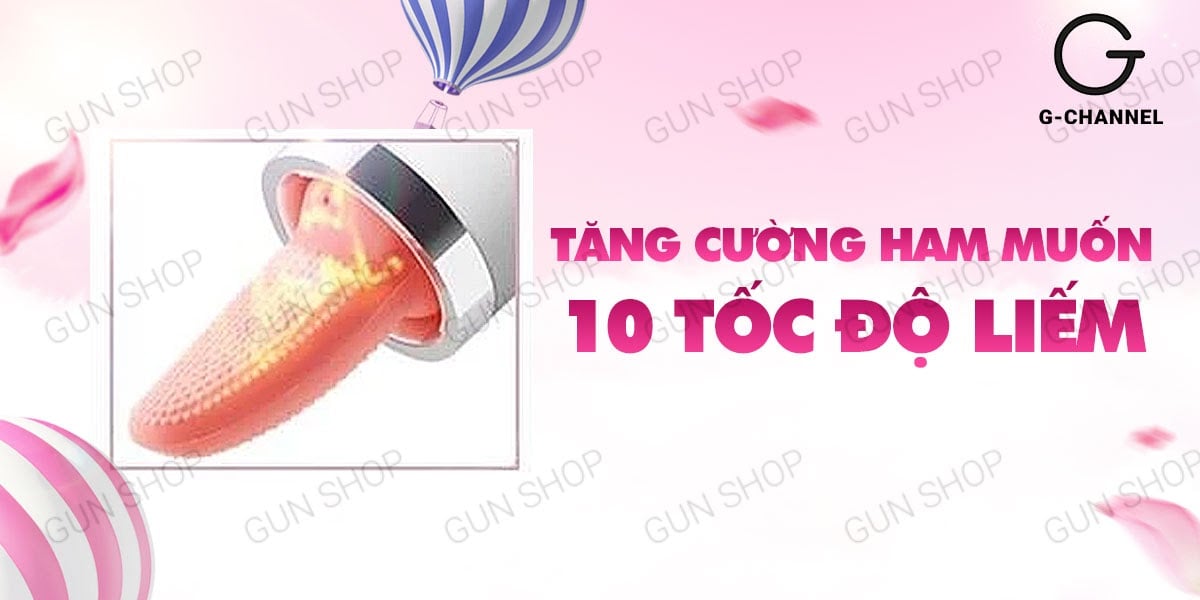  Review Máy rung massage kích thích âm đạo có lưỡi giả hút liếm - Mizz Zee giá tốt