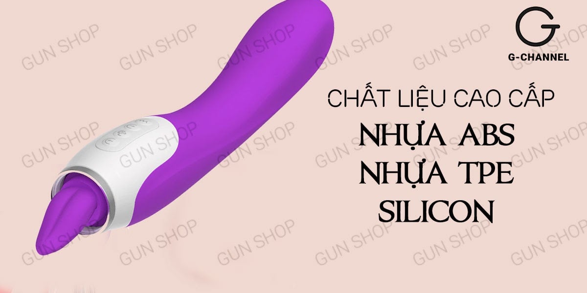  Nhập sỉ Máy rung massage kích thích âm đạo 2 đầu rung có lưỡi giả hút liếm 17 chế độ - Wistone chính hãng