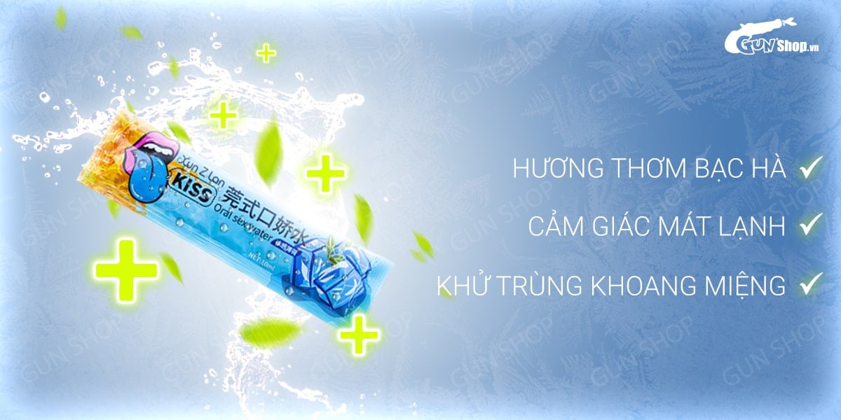  Nơi bán Nước tình yêu BJ mát lạnh hương bạc hà - Xun Z Lan Kiss Cool - Gói 10ml giá rẻ