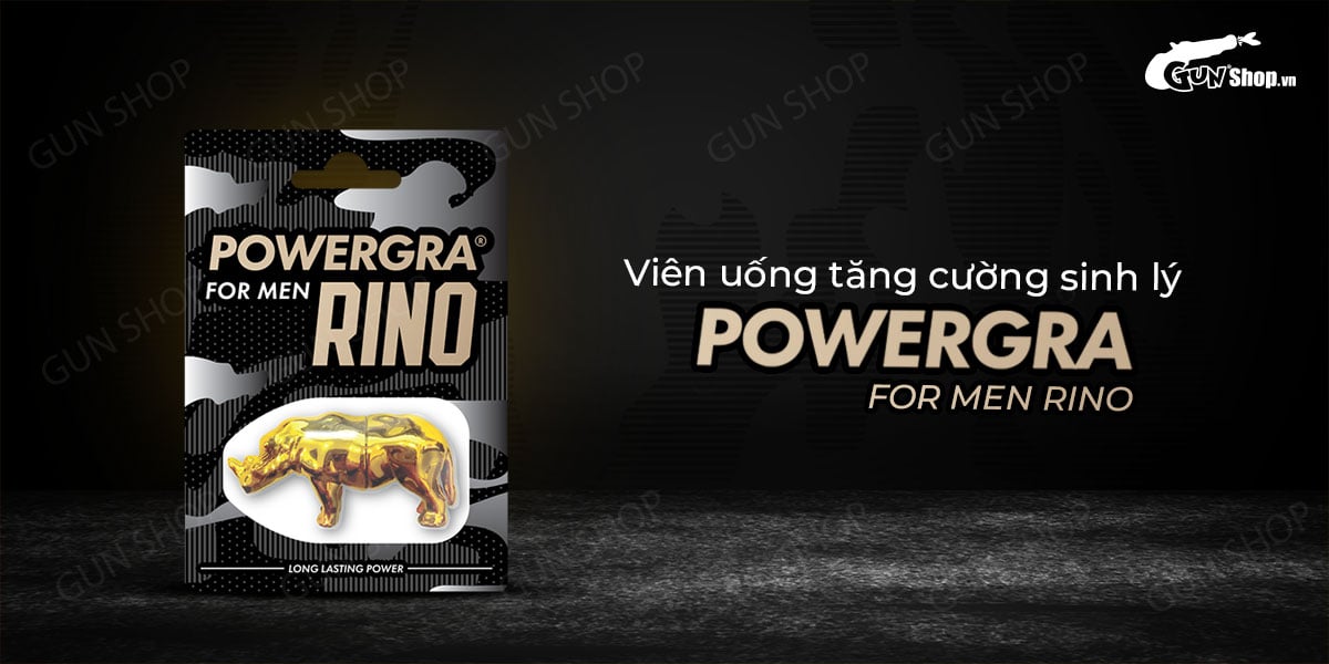  Mua Viên uống phục hồi sinh lý kéo dài thời gian Powergra For Men Rino - Vỉ 1 viên cao cấp